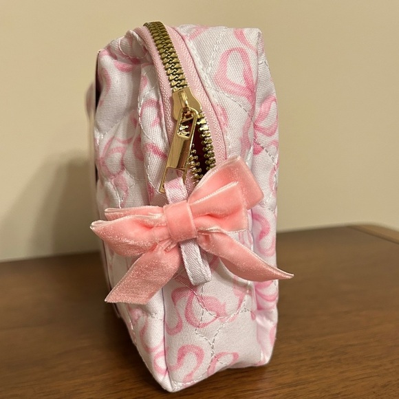 Pink Bow Cosmetics Bag Gift Set by Hi Peach Layne, NWT - Picture 7 of 9